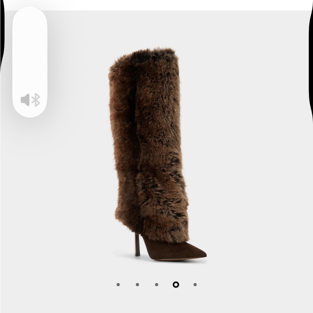 Aldo Lennore-201 brow faux fur high heel boot